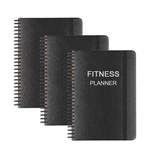 Cuaderno Personalizado Negro con Impresión Digital, Tapa Dura de Cuero PU, Encuadernación Espiral A5, Certificado BSCI, 100 Hojas, para Ejercicio - Product Image 1