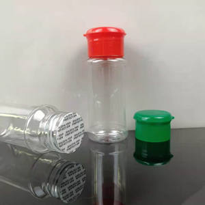 Atacado Clear PET 60ml 100ml 120ml 150ml Garrafa de especiarias Garrafa de sal e pimenta com tampa flip - Product Image 3