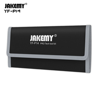 Juego de Destornilladores JAKEMY YF-P14 141 en 1 para Reparación de Electrónicos, con Tapa Giratoria de 360°, Eje Flexible y Puntas Magnéticas