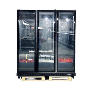 Congélateur vertical commercial de haute qualité pour supermarché, refroidissement par air, 3 portes vitrées, dégivrage automatique - Product Image 1