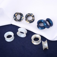 Jauges d'oreille en silicone Tunnels d'oreille flexibles bouchons civières extenseur Double évasé chair oreille Piercing bijoux pour femmes hommes