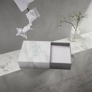 Biểu tượng tùy chỉnh sang trọng các tông màu trắng nhỏ bằng đá cẩm thạch trượt ngăn kéo hộp đồ trang sức - Product Image 5