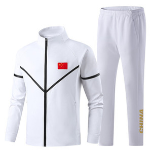 Tuta Sportiva Personalizzata Unisex in Cotone a Righe per Atleti e Allenatori Nazionali di Arti Marziali - Product Image 4