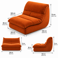 Fauteuil d'appoint en velours cuivré pour appartement loft urbain, penthouse, maison de ville, duplex, maison de démarrage, hall d'entrée, aménagement et revente