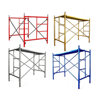 Échafaudage polyvalent à structure en acier avec étaisement transversal pour le plâtrage, la peinture, la rénovation de bâtiments et les chantiers