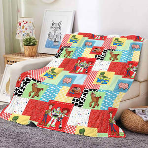 Nouvelle conception de couverture en peluche imprimée avec des personnages de dessins animés, couverture en flanelle polaire personnalisée, couette pour enfants et bébés - Product Image 2