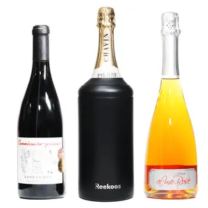برميل تبريد مشروبات النبيذ يحتفظ بالشامبانيا المبردة لأجواء طويلة يصلح لأغلب الزجاجات المحمولة سعة 750 مللي مبرد نبيذ شامبانيا