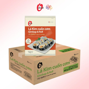 Prix de gros, 64 paquets/boîte de carton O'food, algues marines/mini wraps de riz 10g pour Kimbap, Sushi, etc. Fournisseur Vietnamien, haute qualité - Product Image 1