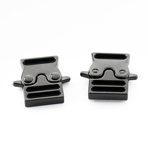 Side Release Buckle Zinc Alloy Black 15mm Inner Diameter For Bags Adjustable <b>Webbing</b> Hardware Accessories - Product Image 1