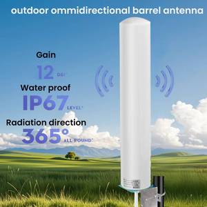 Antenne à gain élevé 12dBi 4G/5G large bande 360°. Antenne omnidirectionnelle de communication étanche IP67 à couverture complète pour amplificateur de signal vertical - Product Image 4