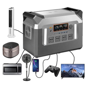 Batterie au lithium de qualité supérieure, pleine capacité, station d'alimentation portable, générateur solaire portable 110v 220v AC, <span class=keywords><strong>prix</strong></span> pour les distributeurs avec CE - Product Image 2