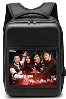 Mochila de Moda al por Mayor de Fábrica con Pantalla LCD, Batería Integrada, Impermeable y Antirrobo, Capacidad de 20-37L, Unisex