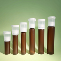 Offre Spéciale – Flacon double compartiment en PP de 20 ml pour liquides buccaux et médicaments en comprimés, avec logo personnalisé sérigraphié et bouchon à vis scellé