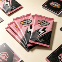 Sacs en plastique personnalisés imprimés avec des soufflets latéraux en aluminium pour jeux de cartes TCG
