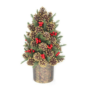 Para <span class=keywords><strong>Amazon</strong></span> Best Seller 14*14*21cm PE y cono <span class=keywords><strong>de</strong></span> pino árbol <span class=keywords><strong>de</strong></span> mesa <span class=keywords><strong>de</strong></span> <span class=keywords><strong>Navidad</strong></span> interior decoración del día del hogar decoraciones <span class=keywords><strong>de</strong></span> <span class=keywords><strong>Navidad</strong></span> - Product Image 6