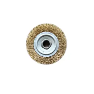 High Quality Abrasive Crimped Steek Wire Metallic Steel Wire Brush for Polishing