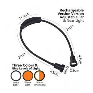 Lampada da Lettura per Collo di Alta Qualità con Modalità di Temperatura Colore Calda e Fredda, Lampada Notturna per Camera da Letto - Product Image 1