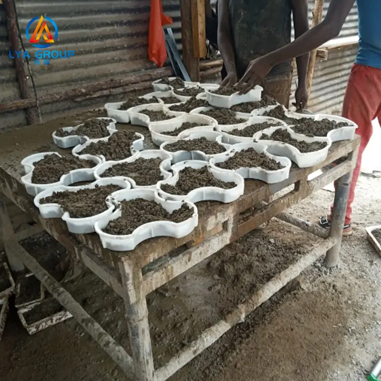 Molde de concreto para pavimentação de pátio de cimento LYA, moldura de madeira para pavimentação de pavimentos, para caminho de jardim