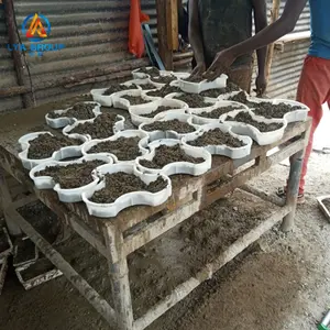 정원 경로 용 LYA 플라스틱 포장 시멘트 안뜰 콘크리트 석판 조약돌 장식품 금형