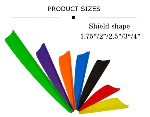 Frecce per tiro con l'arco 1.75 Fletche "2" 2.5 "3" 4 "Fletching in TPU di plastica per la caccia che mira alla freccia - Product Image 5