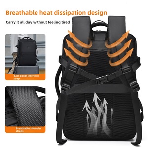 Ballistic Oxford <span class=keywords><strong>Alpha3</strong></span> Serie Business Elite Stilvoller Wasserdichter Täglicher Herren-Laptop-Rucksack 20-35L Erweiterbar Polyester-Futter - Product Image 2