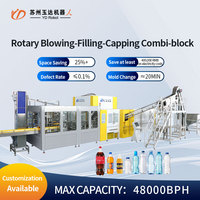 Máquina Llenadora y Tapadora de Bebidas Carbonatadas BFC CSD Totalmente Automática, Línea de Llenado Isobarico de 48000 BPH para Latas PET, para Plantas de Cola, Refrescos y Cerveza