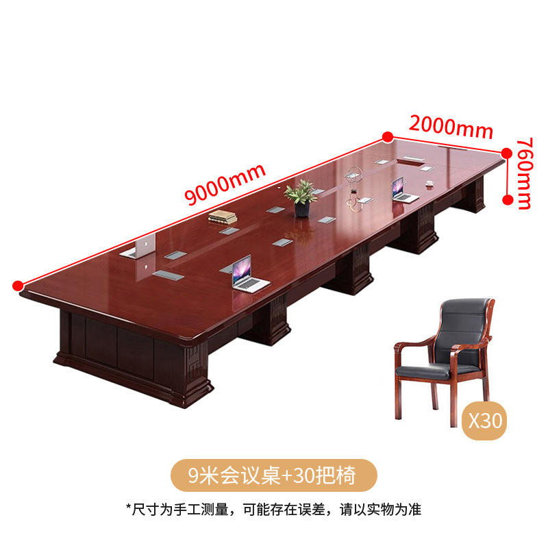 Table de 9,0 mètres avec 30 chaises