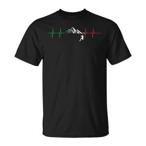 Camiseta italiana Heartbeat Mountaineering Alpinist Rock Climber - Product Image 1