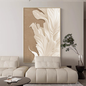 Quadro su Tela Moderno <span class=keywords><strong>con</strong></span> Piume in <span class=keywords><strong>Bianco</strong></span> <span class=keywords><strong>e</strong></span> <span class=keywords><strong>Nero</strong></span>, Dipinto Astratto Minimalista <span class=keywords><strong>con</strong></span> <span class=keywords><strong>Cornice</strong></span> per Arredamento Casa - Product Image 3