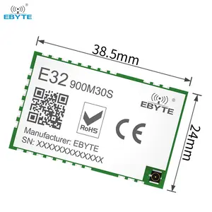 EBYTE Oem/odm E32-900M30S ตัวอย่างฟรี SX1276 LoRa กระจายสเปกตรัม868 915เมกะเฮิร์ตซ์ SMD LoRa โมดูลไร้สาย