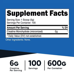 Créatine monohydrate micronisée en poudre, marque <span class=keywords><strong>NICEME</strong></span>, best-seller pour adultes, végétalienne, sans sucre ajouté, favorise l'augmentation de l'énergie et de l'endurance - Product Image 3