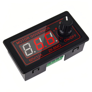 Controlador de velocidad del <span class=keywords><strong>Motor</strong></span> de CC <span class=keywords><strong>PWM</strong></span> de alta potencia 500W 9-60V 12A oscurecimiento del codificador para ventiladores componentes electrónicos de motores industriales - Product Image 1