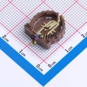BS-1202-SA-3B Button & Strip Battery Connector SMD Connector Battery Holder CR1220 Phosphor Bronze Tin - Product Image 1