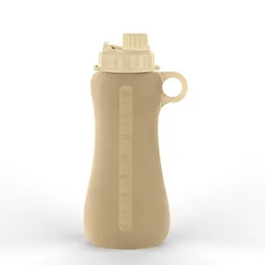 Garrafa de água dobrável sem bpa Garrafas de água de 750ml Garrafa de água personalizada leve e durável