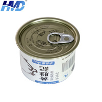 Personnaliser Impression Poisson de Sardine Peut Vider Rond Thon Boîtes De Conserve de Thé En Aluminium Alimentaire avec Couvercles Ouverts Faciles