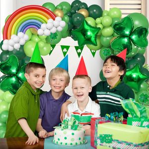 165 pz St Patricks giorno palloncini ghirlanda Kit arco arcobaleno in oro verde a forma di <span class=keywords><strong>stella</strong></span> palloncino per decorazione di forniture portafortuna - Product Image 5