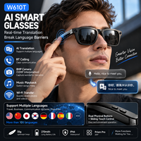 Nouvelles Lunettes Intelligentes W610T 2026 avec Caméra IA, Enregistrement Photo/Vidéo 8MP, Traduction IA, Appels WiFi/BT, Conception Légère IP66