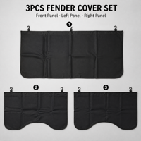 Lot de 3 protections magnétiques pour ailes de voiture en cuir PU imperméable – Tapis de protection pour atelier de réparation automobile