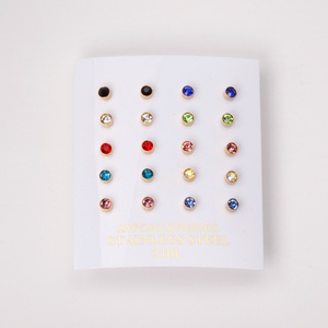 Dubai <b>Gold</b> <b>Gold</b> <b>Earring</b> <b>Set</b> Stainless Steel Jewelry Zircon <b>Earrings</b> 18k <b>Gold</b> Plated <b>Earrings</b> for Sale - Product Image 6
