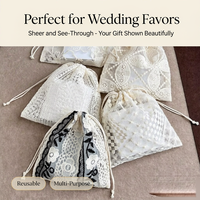 Pochette en organza à cordon avec logo personnalisé 13x18cm, sac à poussière en maille transparente pour cadeaux de mariage, OEM ODM faible MOQ 50 pièces usine