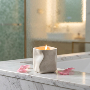 Vela Aromática LANJO en Frasco de Arcilla con Etiquetas Personalizadas, Hecha a Mano con Cera de Soya, Ecológica, No Tóxica, para Decoración del Hogar y Relajación - Product Image 3