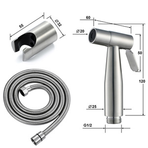 Stainless Steel Bidet Toilet Spray Holder Bathroom Hand Shattaf Set Toilet Bidet Faucet