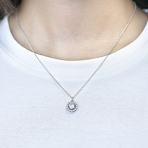 Trendy 925 Silver Heart Shape CZ Jewelry <b>Set</b> for Girls, Fashion Zircon Pendant Earrings Ring <b>Bracelet</b> 3PCS <b>Set</b> - Product Image 3