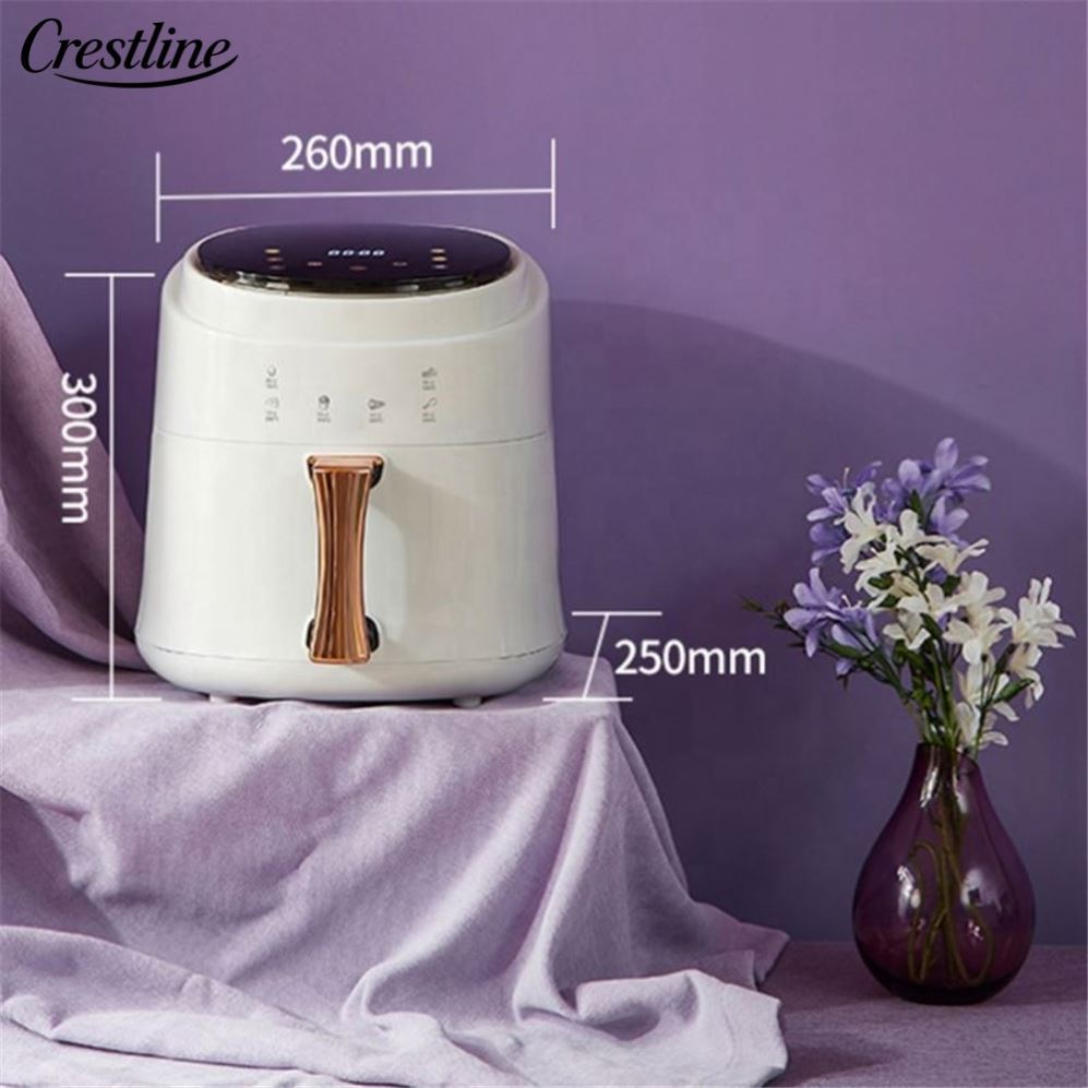 5L Digital Non-Stick Air Fryer Electric Cooker Oven with Easy Clean and Energy Saving Features Plastic for Household Use