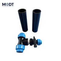 Raccord de tuyau en PEHD, irrigation goutte à goutte par injection, raccord en plastique, raccord de tube en PE, raccord de compression en PP, MDT
