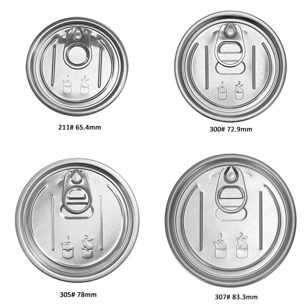 211 الألومنيوم سهلة نهاية مفتوحة يمكن زجاجات صغيرة بغطاء لعلب
