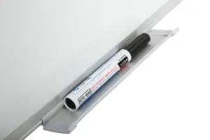 Tablero blanco de escritura de pared con marco de aluminio directo de fábrica, pizarra magnética de borrado en seco para oficina escolar