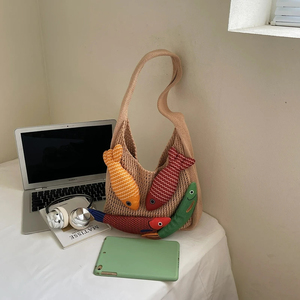 Nuevo <span class=keywords><strong>Bolso</strong></span> Tote de <span class=keywords><strong>Ganchillo</strong></span> para Mujer 2025, <span class=keywords><strong>Bolso</strong></span> de Mano Creativo y Bonito Estilo <span class=keywords><strong>Boho</strong></span>, Color Block, Calado, Gran Capacidad, <span class=keywords><strong>Bolso</strong></span> de Playa - Product Image 6
