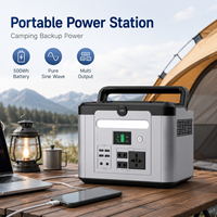 Stasiun Daya Portabel 1000W 1kWh, Dilengkapi MPPT, Output AC & DC Gelombang Sinus Murni, Pengisian Daya Tenaga Surya & AC, Penyimpanan Energi Portabel