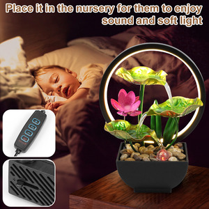 <span class=keywords><strong>Fontana</strong></span> di acqua USB alimentato relax Desktop <span class=keywords><strong>fontana</strong></span> a cascata con rocce naturali luci ad anello per la casa decorazione <span class=keywords><strong>lampada</strong></span> <span class=keywords><strong>da</strong></span> <span class=keywords><strong>tavolo</strong></span> - Product Image 6